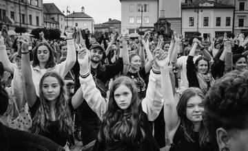 FOTO: Protestu na podporu Kultŕuneho štrajku podporila aj Banská Bystrica