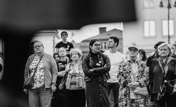 FOTO: Protestu na podporu Kultŕuneho štrajku podporila aj Banská Bystrica