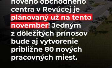 FOTO: Nové obchodné centrum v Revúcej