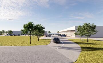 FOTO: Nové obchodné centrum v Revúcej