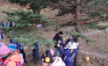 FOTO: Deti pomohli s príkrmom lesnej zveri