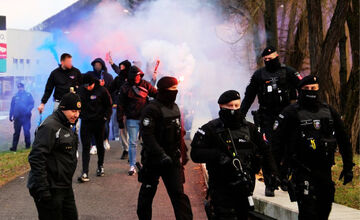 FOTO: FOTO: Derby medzi Banskou Bystricou a Zvolenom očami polície