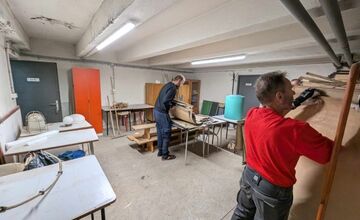 FOTO: Práce na Lehotskej klubovni postupujú