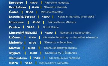 FOTO: Protesty sa budú konať v 29 mestách Slovesnka