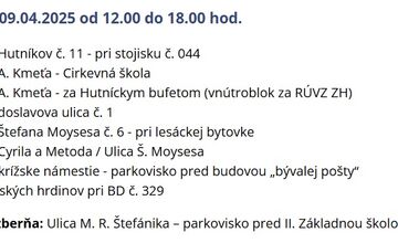 FOTO: Prehľad zberných miest