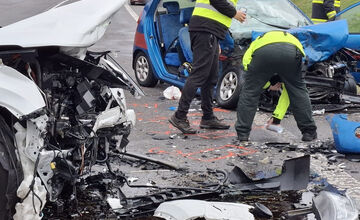 FOTO: FOTO: Čelná zrážka pri Žiari nad Hronom mala tragický koniec
