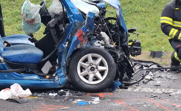 FOTO: FOTO: Čelná zrážka pri Žiari nad Hronom mala tragický koniec