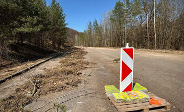 FOTO: FOTO: Začala sa výstavba cesty a chodníka na Pršiansku terasu