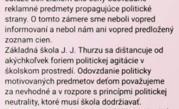 FOTO: Politické ceny pre deti? V Detve rozdávali materiály Smeru a Republiky