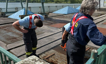 FOTO: Záchranná akcia pri zvolenskej priehrade