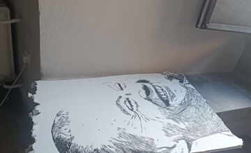 FOTO: Na Zvolenskom zámku zničili veľkorozmerné dielo