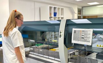 FOTO: Automatizovaná linka v Rooseveltovej nemocnici