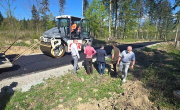 FOTO: Výstavba cesty medzi Rohoznou a Michalovou