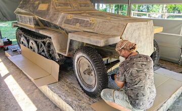 FOTO: Nový náter na nemeckom transportéri