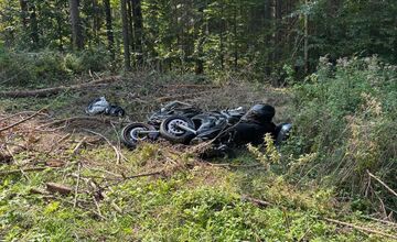 FOTO: Nehoda motocyklistov v Čiernom Balogu