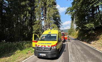FOTO: Nehoda motocyklistov v Čiernom Balogu