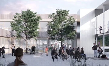 FOTO: Chátrajúce gymnázium vo Zvolene sa premení na moderné centrum s prácou pre stovku ľudí 