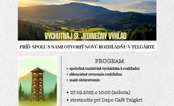 FOTO: Nová rozhľadňa v Telgárte