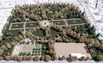 FOTO: Revitalizácia mestského parku v Banskej Bystrici