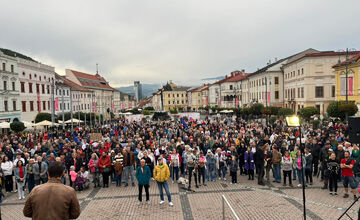 FOTO: Utorokový protest v Banskej Bystrici