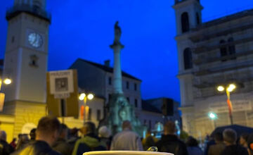FOTO: Utorokový protest v Banskej Bystrici