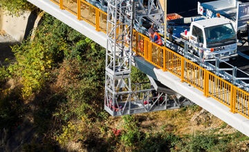 FOTO: Mostná estakáda v údolí Krivánskeho potoka