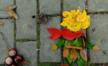 FOTO: Úkazy z lístia bavia celé Slovensko, ľudia sa predbiehajú v nápadoch