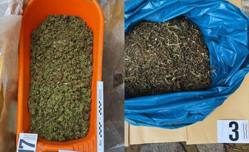 FOTO: Dvaja Bystričania majú problém, polícia u nich našla množstvo zelenej sušiny