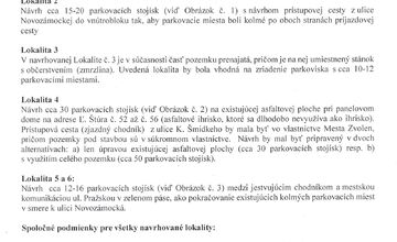 FOTO: Návrhy nových parkovacích miest