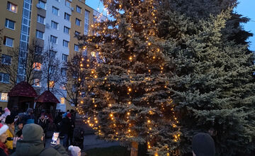 FOTO: Mestská časť Banskej Bystrice má vlastný vianočný stromček