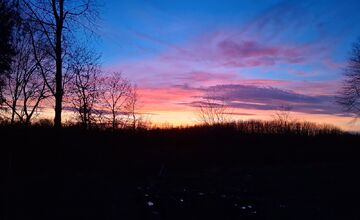 FOTO: Zvolen v ružových farbách, západ slnka nadchol obyvateľov