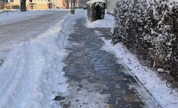 FOTO: V Lučenci napadlo veľké množstvo snehu