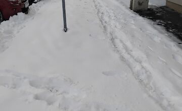 FOTO: V Lučenci napadlo veľké množstvo snehu