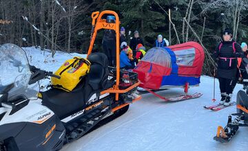 FOTO: Horskí záchranári pomáhali 56-ročnému bežkárovi s poranenou hlavou pod Lopúchovým vrchom