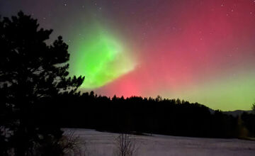 FOTO: Bystričania a Zvolenčania vytvorili krásne zábery polárnej žiari