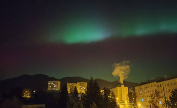 FOTO: Bystričania a Zvolenčania vytvorili krásne zábery polárnej žiari