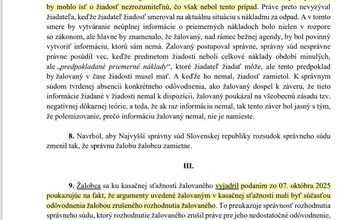 FOTO: Takmer dvojročný spor o poplatky za odpad má verdikt