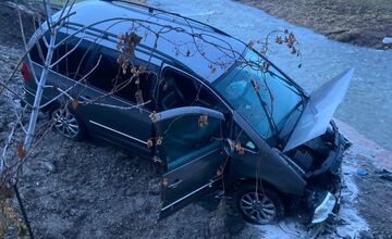 FOTO: Nehoda pri moste v Žiari nad Hronom