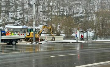 FOTO: Obmedzenia na zastávke Národná