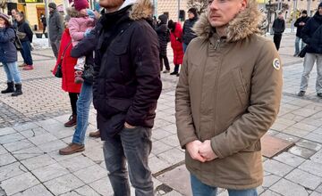 FOTO: Takto vyzeralo spomienkové podujatie za Jána Kuciaka jeho snúbenicu Martinu Kušnírovú