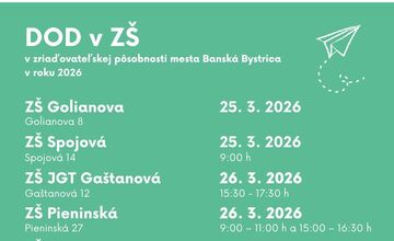 FOTO: Školy v Banskej Bystrici pozývajú rodičov na DOD