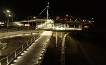 FOTO: Cyklomost ponad rýchlostnú cestu R1 v Banskej Bystrici