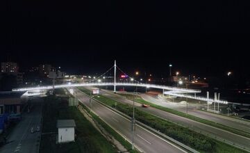 FOTO: Cyklomost ponad rýchlostnú cestu R1 v Banskej Bystrici