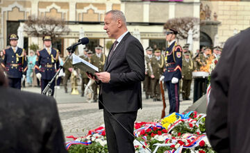 FOTO: V Banskej Bystrici si pripomenuli 81. výročie oslobodenia mesta