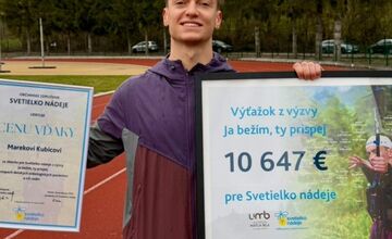 FOTO: Marek pre Svetielko nádeje vyzbieral rekordnú sumu