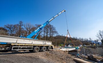 FOTO: Rekonštrukcia mosta v Žiari nad Hronom pokračuje