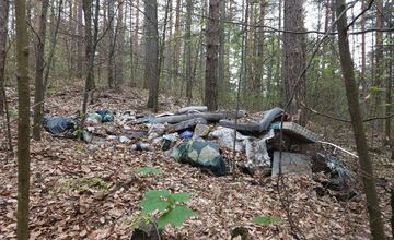 FOTO: Les nad Tulskou ulicou v Banskej Bystrici trápi neporiadok