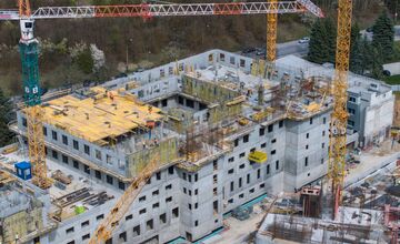 FOTO: Práce na Rooseveltovej nemocnici napredujú