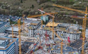 FOTO: Práce na Rooseveltovej nemocnici napredujú