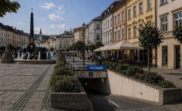 FOTO: Parkovanie pod námestím v Banskej Bystrici ako vízia budúcnosti